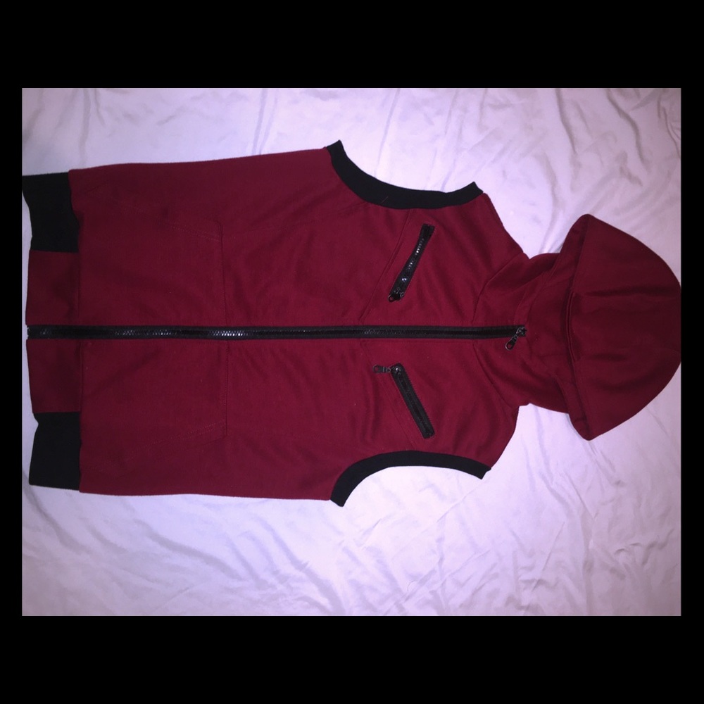Men’s Red Allegra K short sleeved jacket
